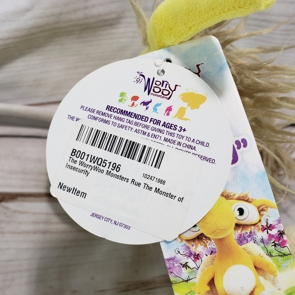 Worry Woo Rue Monster Of Insecurity Anxiety Comfort Plush Stuffed Toy 10" 2013 - Picture 10 of 14